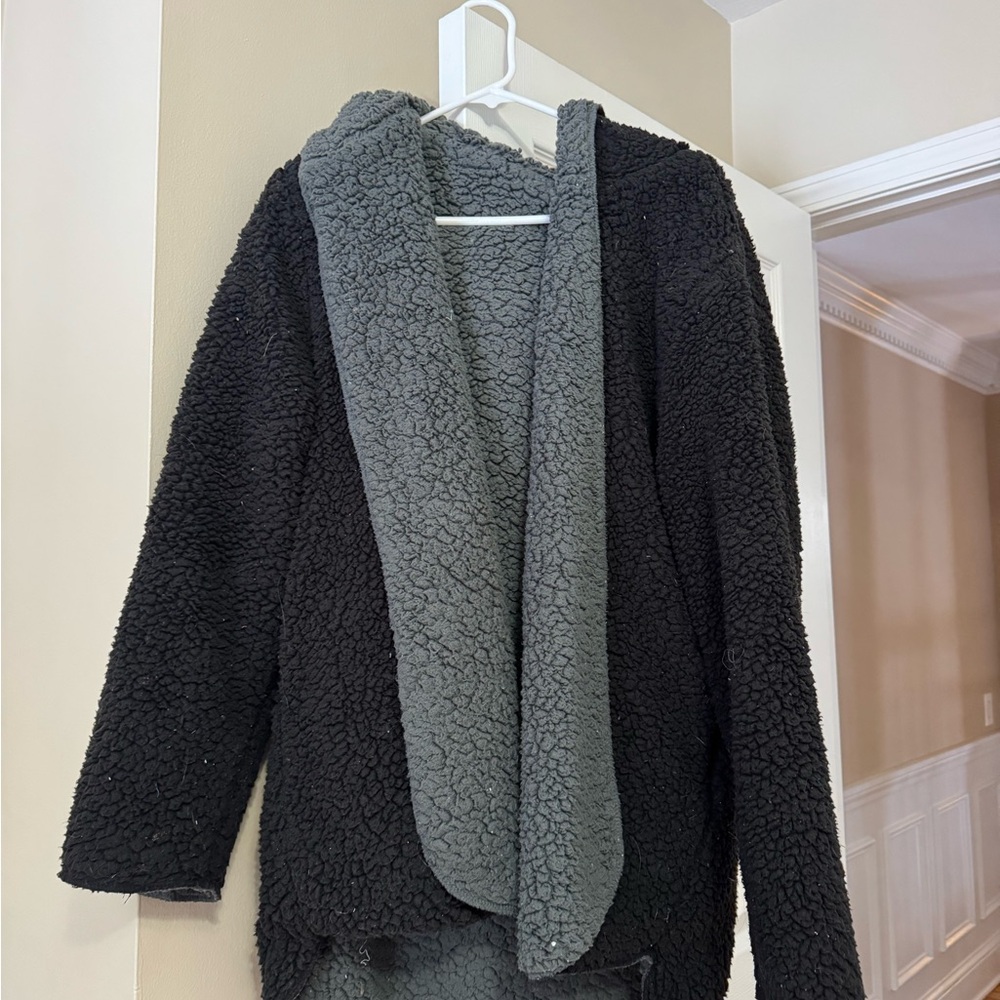 BDG Black and Gray Textured Jacket